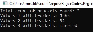 How to Find Brackets with Regex