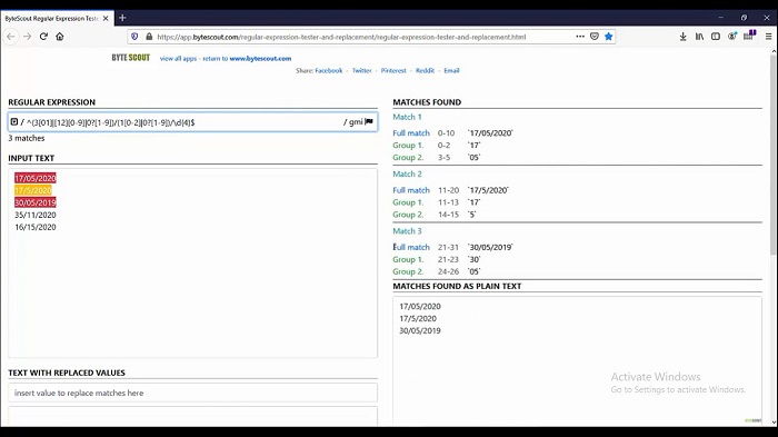 RegEx Use Case Explained