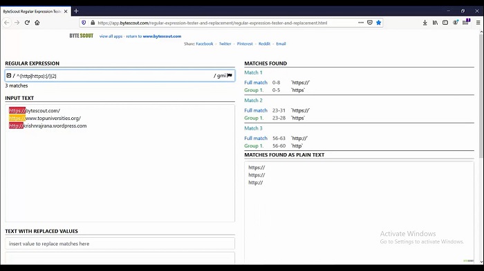 Regular Expressions Use Cases